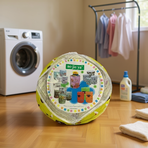 Ao Jie Ya Collapsible Laundry <b>Basket</b> Small Size With <b>Mesh</b> Design For Home Use - Product Image 2