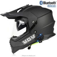 Casque de moto certifié tout-terrain rallye ABS |   Visière auto-teintante double |   Approuvé par le DOT |   Fermeture rapide unisexe pour le visage entier