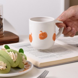 Juego de <span class=keywords><strong>Taza</strong></span> y Platillo con Diseño de Calabaza, Resistente a Altas Temperaturas, Diseño Moderno, Regalo Popular en Línea para Parejas, Estudiantes y Mejores Amigos - Product Image 4
