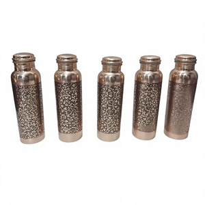 Botella de Agua de Cobre Moderna y Lujosa, Ecológica, Resistente al Calor, Apta para Lavavajillas y Microondas, para Deportes y Camping, 100% Pura y Saludable - Product Image 1