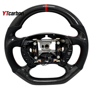 Volant de direction en fibre de carbone véritable personnalisé de style course pour Ford F150 SVT <span class=keywords><strong>Lightning</strong></span> 97-03, pièces automobiles, accessoires intérieurs de voiture, YTcarbon - Product Image 5