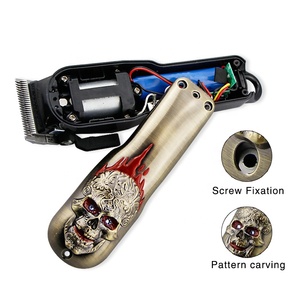 Magia 3D In Metallo Retrò <span class=keywords><strong>Capelli</strong></span> Trimmer Coperchio Caso Tagliatore di <span class=keywords><strong>Capelli</strong></span> Elettrico Della Copertura Posteriore Lion Cranio Tagliatore di <span class=keywords><strong>Capelli</strong></span> Della Copertura Per Il 8148/8591 - Product Image 3