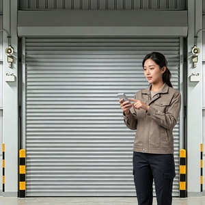 <span class=keywords><strong>Porte</strong></span> à enroulement en alliage <span class=keywords><strong>d</strong></span>'aluminium sur mesure, antivol, télécommande, volet roulant électrique pour garage, entrepôt - Product Image 2