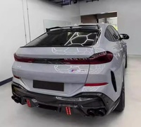 Nouveau design Kit carrosserie entièrement en fibre de carbone pour BMW X6 G06, sans perçage, avec lèvre de pare-chocs avant, jupes latérales et diffuseur arrière, kit de mise à niveau style LD