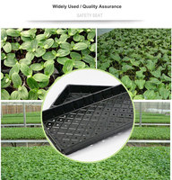 Plateaux plats en PVC écologiques pour plantes succulentes et semis avec trous pour la production hydroponique en serre et la culture de légumes