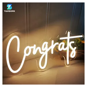 Factory Price Neon Sign Custom Wedding Party Love Neon Lights Congrats Led Sign For Event Decor