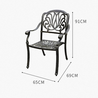 Meubles de jardin urbains pour parcs, table de pique-nique, chaises empilables d'extérieur, ensemble table et chaises d'extérieur