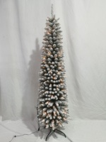Hochwertiger Schneebedeckter Vorbeleuchteter Künstlicher Weihnachtsbaum mit Warmen Lichtern für Heim- und Partydekoration zum Fabrikpreis