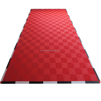 PP 18 mm d'épaisseur |   Dalles de sol modulaires ventilées et emboîtables pour garage et atelier de lavage automobile |   Plancher en grille imperméable et antidérapant