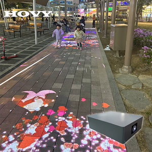 จอแสดงผลแบบอินเทอร์แอคทีฟฉายภาพโฮโลแกรม 3 มิติ สำหรับภายนอกอาคาร ระบบฉายภาพแบบออลอินวัน สำหรับความบันเทิงกลางแจ้ง - Product Image 4