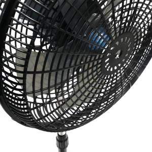 Ventilateur sur pied de 16 pouces, 5 pales en plastique, noir, usage domestique et extérieur, commande mécanique, OEM, réglable, nouveau, meilleur prix - Product Image 2
