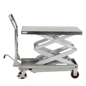 Carretilla Elevadora Hidráulica de Cuatro Ruedas con Plataforma Plana de Aluminio, Carretilla de Transporte Portátil, Carretilla Plegable con Plataforma Plana-01 - Product Image 5