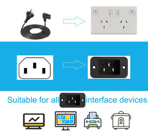 Factory Price <strong>Free</strong> Samples 1.2m ODM OEM IEC <strong>Right</strong> Angle C13 Power Cable 3 Pin Electric Plug AU Power Cord for Computer - Product Image 6