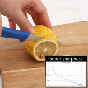 KITCHENCARE Azul Acero al carbono 3 pulgadas Cuchillos de utilidad para pelar Juego de cuchillos de cocina de acero inoxidable personalizado para frutas - Product Image 2