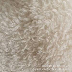 Plush Fabric Polyester Wool Knitted Medium Weight <b>Brushed</b> <b>Sueded</b> Solids Plain Style In Stock Items - Product Image 2