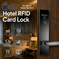 Serrure de porte intelligente pour hôtel, 13,56 MHz, antivol, en acier inoxydable poli, système électronique sans clé, carte PRO-USB pour les chambres d'hôtel