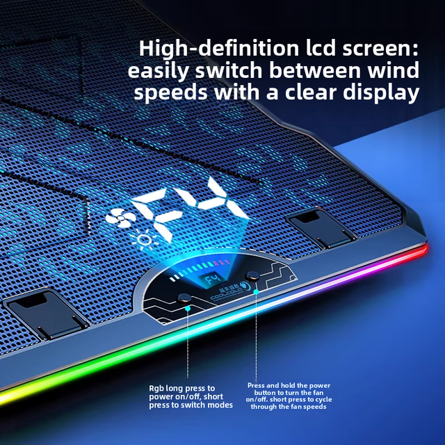 Luxury touch screen version with side colorful lights and 15 core fan cooling