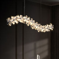Lustres en cristal K9 de luxe moderne avec éclairage LED pour salle à manger, hall d'hôtel, restaurant
