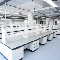 Nouvelle table de laboratoire modulaire en acier inoxydable personnalisée, résistante aux produits chimiques, pour écoles, hôpitaux et laboratoires