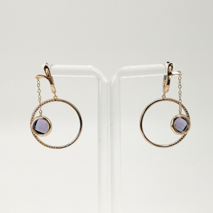 Personalizado de las mujeres de la <span class=keywords><strong>moda</strong></span> de la joyería chapado en oro grande, pendientes para boda <span class=keywords><strong>fiesta</strong></span> - Product Image 2