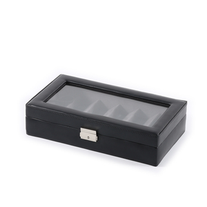 Boîte de présentation de lunettes de soleil Pop en matériau PU durable personnalisable avec <span class=keywords><strong>logo</strong></span> en relief à coutures contrastées pour le stockage et l'étui de lunettes - Product Image 5