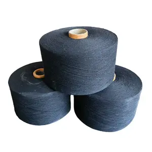 Low twist knitting yarn suitable for all kinds of socks high strength Ne20 polyester cotton waste OE Vietnam Philippines yarn