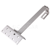 Système de fixation de toit en acier inoxydable A2 solaire, réglable 3 fois, pour tuiles
