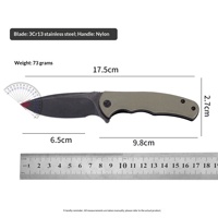 Couteau pliant tactique en acier inoxydable noir sur mesure OEM, vente en gros, outil de survie et de sauvetage de poche pour kits d'urgence en extérieur