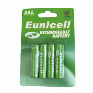 Eunicell 개인 상표 HR03 1.2v 충전식 aaa 배터리