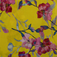 Nouveau tissu en coton imprimé numérique floral personnalisé Flower Safa Textile pour chemisiers, robe, chemise, écologique et biologique
