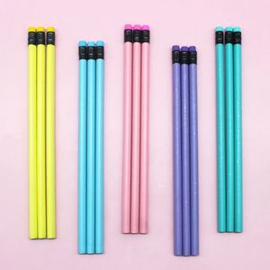 29 Lápices de Grafito Personalizados con Logotipo, Lápices Redondos Amarillos Hb al por Mayor para Estudiantes, de Madera con Borrador, Lápices Estándar - Product Image 4