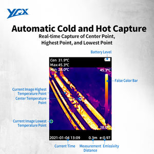 YRX YXI96 Pro 8G -20 ℃ ~ 550 ℃ Caméra imageur <span class=keywords><strong>thermique</strong></span> infrarouge portable pour <span class=keywords><strong>détecteur</strong></span> de fuite à domicile - Product Image 2