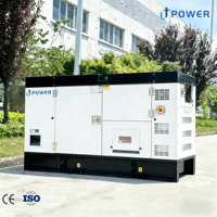 Générateur diesel fiable de 30 kVA, alimentation de secours pour centre de données, démarrage à distance, 1800 tr/min, 50/60 Hz, courant alternatif, refroidissement par eau, faible bruit, ATS