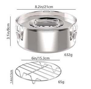 DFP01 Vente en gros : Marmite à vapeur portable avec couvercle et poignée, boîte repas isotherme, récipient chauffant pour extérieur - Product Image 4