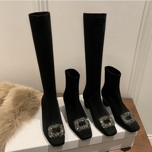 Fashion Women's Heels Boots Shoes Chunky Heel Ankle <b>Booties</b> Daily Elegant High Heel PU Leather Outdoor Short Boots for Ladies - Product Image 6