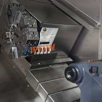 Tour CNC horizontal HIPOW TCK46A GSK, 3 axes, broche simple, lit incliné, léger, haute précision, précision de positionnement de 0,008 mm