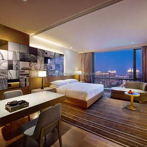 Juego de Muebles de Dormitorio de Hotel de Cinco Estrellas de Lujo, Muebles de Madera Sólida para Habitaciones King y Queen, Muebles de Hotel Personalizados - Product Image 1