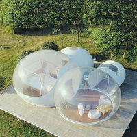Maison gonflable transparente extérieure tente à bulles pour hôtel commercial maisons gonflables en PVC