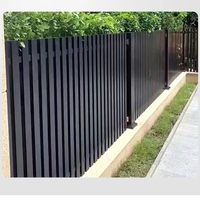 Clôture en aluminium à piquets verticaux robuste pour les projets de sécurité immobilière avec options de finition anodisée et électrophorétique