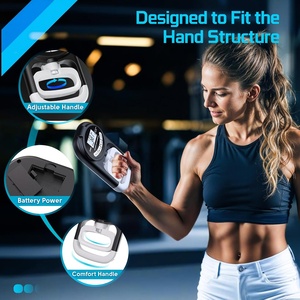 Dinamómetro de Mano, Ejercitador de Dedos, Entrenador Digital de Fuerza Muscular para Brazos, Kit de Entrenamiento, Material ABS - Product Image 2