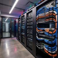 Penjualan Panas Sambungan Kabel Ethernet Cat6 UTP 24AWG Snagless RJ45 untuk Server Pusat Data Rak