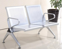 Chaise d'attente en acier thermolaqué de qualité commerciale, anti-rouille, pour hôpitaux, gares, banques, bureaux, aéroports, places publiques