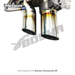 Sistema de Escape Personalizado con Válvula para Bentley Continental GT V12 6.0T 2018-2024, Tubo de Escape de Titanio Boska Racing, Silenciador - Product Image 5