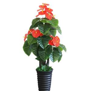 Gros Grand Arbre à Monnaie Artificiel Vert, Ornements de Bonsaï sur Pied pour Salon et Bureau - Product Image 5