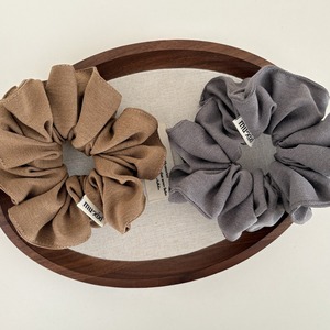 Nouveau gros Vintage français couleur crème grands chouchous cheveux <span class=keywords><strong>cravate</strong></span> pour femmes dames à la mode intestin coiffure corde bijoux cadeau - Product Image 2