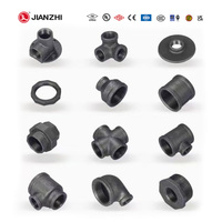 Jianzhi 32mm eau 147 lutte contre l'incendie Fm ul Certification ISO noir croix brides en fonte raccords de tuyauterie