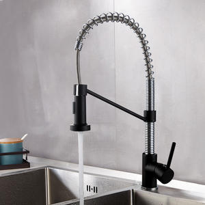 Robinet de cuisine moderne à levier unique en laiton, mitigeurs à <span class=keywords><strong>bec</strong></span> à ressort, eau chaude et froide, <span class=keywords><strong>mitigeur</strong></span> d'évier de cuisine - Product Image 4