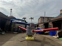 EASYFUN Factory Meltdown Challenge Wipeout Mechanical Sweeper Eliminator Inflatable Wipeout Sport Games Obstacle Course Game