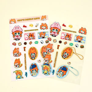 สติกเกอร์3D ติดผนังแบบกำหนดเองได้สติกเกอร์อะนิเมะ3D น่ารักฟูฟ่องสำหรับตกแต่งบ้าน - Product Image 2