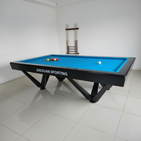 Table de billard de tournoi en bois massif avec ardoise, style coréen, 8 pieds ou 9 pieds, design populaire, pour usage domestique